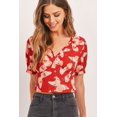 thumbnail image 4 of Butterfly Vneck Crop Smocked Back Waist, 4 of 5