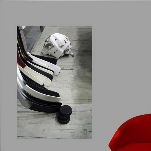 Wallhogs Hockey Equipment Wall Mural