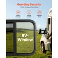 thumbnail image 3 of KFFKFF 24" x 20" Horizontal RV Window with Tinted Glass, Sliding Panel, and Screen, 3 of 9