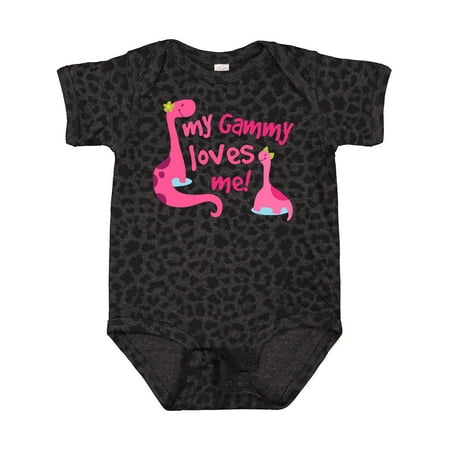 

Inktastic My Gammy Loves Me Girl Dinosaur Gift Baby Girl Bodysuit