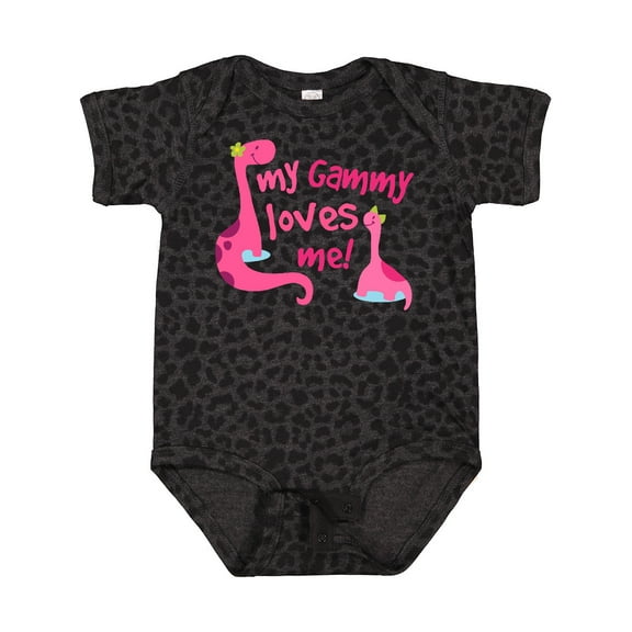 Inktastic My Gammy Loves Me Girl Dinosaur Girls Baby Bodysuit