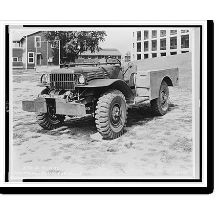 Historic Print, Dodge weapons carrier C.W.B. w/winch, 16" x 20"