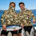 thumbnail image 4 of Bulopur Camo Print Men’s Rash Guard Fishing Shirt with Hood, UPF 50+ Sun Protection, Lightweight Long Sleeve Top with Breathable Face Mask, 4 of 8