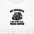 thumbnail image 4 of Inktastic Grandpa is Worlds Best Truck Driver Girls Baby Dress, 4 of 5