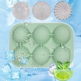 thumbnail image 3 of Silicone Molds 6 Cavity Ice Molds With Flower Round Shapes Release Reusable Ice Cream For Homemade Popsicles, 3 of 6