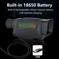 thumbnail image 5 of Bingirl Black Set TPU 25KD Recording HD Photo Digital Telescope for Birdwatching - Outdoor Infrared Monocular Night Vision, 5 of 5