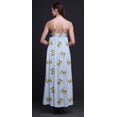 thumbnail image 2 of Bimba Rayon Butterfly Ladies Printed Backless Spaghetti Strap Long Maxi Evening Party Dress-Large, 2 of 4