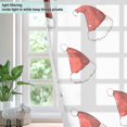thumbnail image 4 of Yayeee Window Curtains Set of 2 for Living Room Light Filtering 63"x42", Cute Santa Hats Pattern, 4 of 7