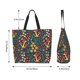 thumbnail image 5 of Disketp Mushrooms And Flowers Bolsa Tote Estampada para Mujer, Bolso de Hombro y de Mano para Compras y Viajes, 5 of 8
