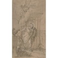thumbnail image 2 of Lukas Stipperger 10x14 Black Ornate Wood Framed Double Matted Museum Art Print Titled: Saint Peter (1799), 2 of 5