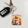 thumbnail image 4 of Happy Thanksgiving Ragdoll Give Thanks Fall Beanie Scarf Welcome Acrylic Keychain Cat Lover Kitten Owner Gifts Idea Collar Charm Tag Keyring - 00020, 4 of 5