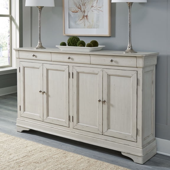 Liberty Furniture Morrow Bay Hall Buffet - Porcelain White