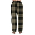 thumbnail image 3 of Delayuji Business Casual Pants for Men Fashion Men's Casual Plaid Loose Sports Plaid Pajama Pants Pants Men's Casual Pants Mens Casual Pants Gray M, 3 of 5