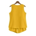 thumbnail image 4 of HongQid Womens Summer Romper Casual Short Jumpsuits Sleeveless Tank Tops & Shorts with Pockets, 4 of 5