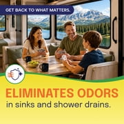Walex Elemonate RV & Marine Grey Holding Tank Deodorizer, Lemon Scent, 5 Treatments