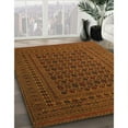 thumbnail image 3 of Ahgly Company Machine Washable Indoor Round Traditional Sedona Brown Area Rugs, 3' Round, 3 of 7