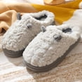 thumbnail image 3 of Nuevas zapatillas de algodón de dibujos animados para mujer, casa de otoño e invierno Baotou parejas hogar cálido antideslizante zapatillas de felpa de algodón para hombres, 3 of 5