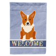 thumbnail image 1 of Carolines Treasures BB5681GF Corgi Welcome Garden Size Flag, 1 of 3