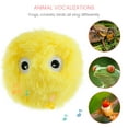 thumbnail image 2 of Ghopy Fluffy Plush Cat Toy Balls Interactive Chirping Balls with 3 Lifelike Animal Chirping Sounds Frog Cricket Bird Kitten Refillable Catnip Toys Cat Kicker Toys for Indoor Cats Exercise, 2 of 7