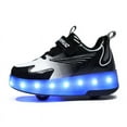 thumbnail image 4 of Kids Roller Skates Light up Shoes with Wheels Shoes LED USB Charging Roller Sneakers for Girls Boys Birthday Christmas Gift, 4 of 17