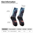 thumbnail image 2 of Honeii Urban Mechanical Dragon Print Adult Socks,Crew Socks,Casual Calf Socks,Daily Wear Socks for Men & Women, Perfect for Sports, Casual and Everyday Use, 2 of 6