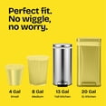 thumbnail image 2 of tall kitchen trash bags 13 gallon, durable drawstring trash bags with control, leak proof technology, reinforced bottom, original scent, white, 2 of 4