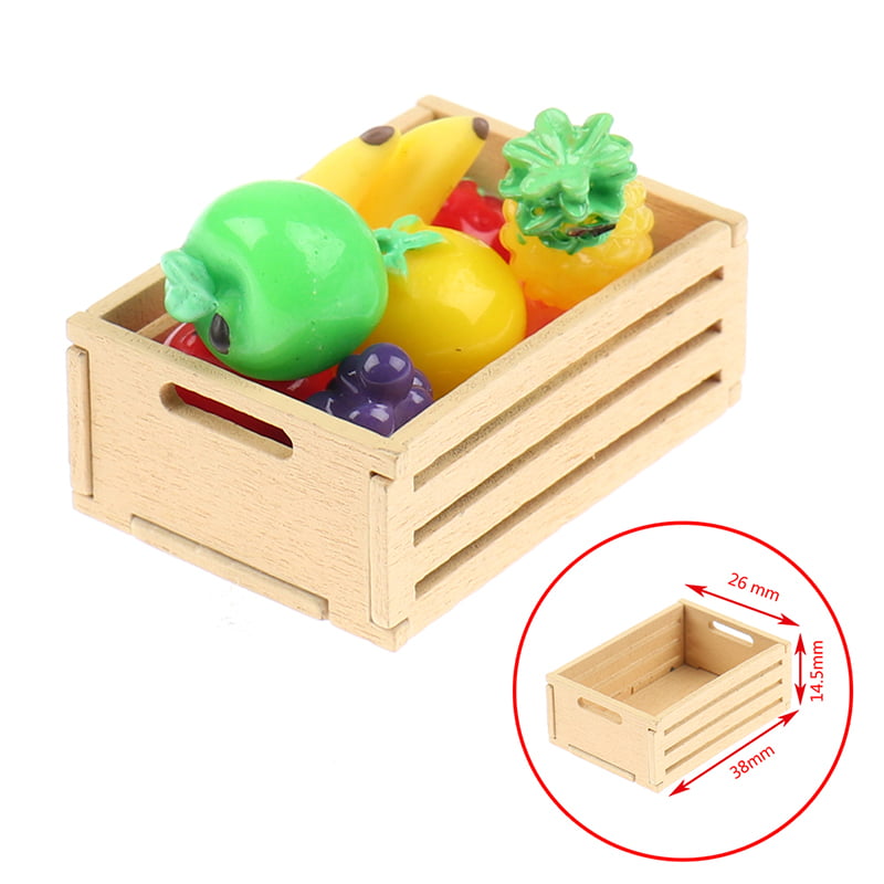 5Pcs 1/12 Miniature food mini fruit drink model for dollhouse kitchen toys 