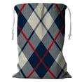 thumbnail image 1 of Cesta de almacenamiento ABPHQTO diagonal textura tela beige azul 45x60 cm, 1 of 3