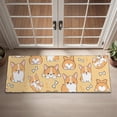 thumbnail image 2 of Corgi Dog and Footprints Door Rugs,Washable Non Slip Door Mats Indoor,Decorative Door Mats,Entry Mat Indoor for Entrance,Bedroom,Kitchen,Bathroom,16"x47", 2 of 6