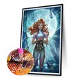 thumbnail image 1 of Cuadros Decorativos 5D bricolaje taladro redondo completo diamante pintura Ángel Kit decoración del hogar arte artesanía Wdftyju embutido en tela, 1 of 8