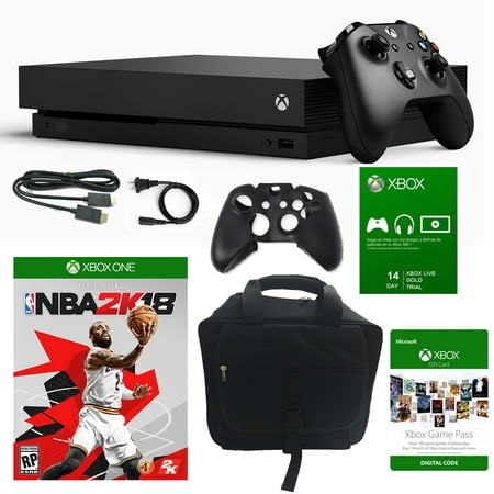 Xbox One X 1TB Console with NBA 2K 18 and Accessories