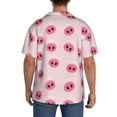 thumbnail image 7 of Goofa Cute Pig Nose Printed Men's Casual Short-sleeved Shirt,Lightweight Breathable Button-down,Summer Casual men's top,Versatile Fashion shirt-4X-Large, 7 of 7