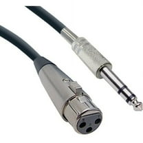 XLR Female to 1/4 Inch Stereo Male Audio Cables, 6ft - 10XR-01606