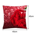 thumbnail image 5 of SPRING PARK Throw Pillow Case Red Rose Square Cushion Cover Standard Pillowcase for Men Women Home Decorative Sofa Armchair Bedroom Livingroom, 5 of 7