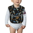 thumbnail image 4 of Bingfone Mess-Proof Baby Bib - Waterproof Bib for Baby Boy or Girl with Food Catcher Pocket, Unisex-Space Rocket, 4 of 6