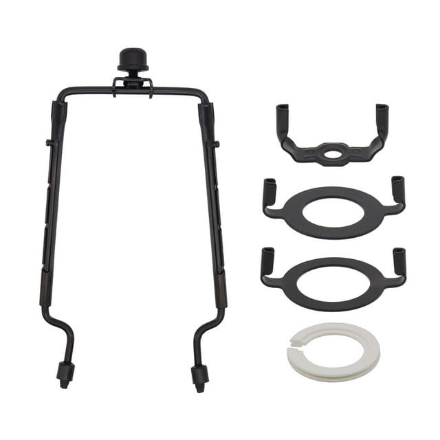 Soporte ajustable para pantalla de lámpara - Adaptador de base de luz Convertidor Juego de remates Soporte de piezas desmontables (Negro)