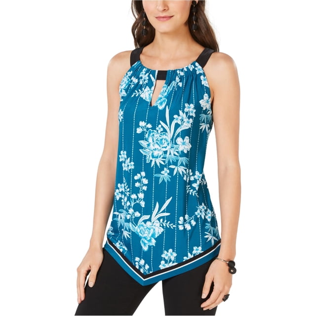 Blusa Halter Floral I-N-C Verde XS