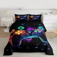 thumbnail image 2 of Game Bedding Set Twin 3pcs Luxuxry,Colorful Galxy Bedding Decor, (Reversible), 2 of 7