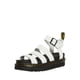 thumbnail image 1 of Sandalia Dr. Martens Blaire Fisherman para mujer, piel hidropiel blanca, 1 of 2