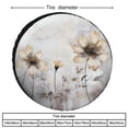 thumbnail image 2 of Floral Painting of Flowers Camping Spare Tire Cover Modern Art Universal Wheel Tire Cover Waterproof Dust-Proof Tire Protectors Camper Spare Tire Cover for Camper Trailer Truck SUV Universal 14inch, 2 of 8