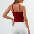 thumbnail image 4 of UPPADA Débardeurs Courts en Coton et Lin pour Femmes, Amples, Fluides et Confortables, Tuniques pour le Printemps et l'Été, Sans Manches, Col Ras du Cou, Débardeurs Tendance pour Femmes 2025 Rouge, m, 4 of 7