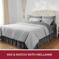 thumbnail image 7 of Mellanni Iconic Collection Ruffled Microfiber Bed Skirt 15" Drop, Full, Gray, 7 of 7