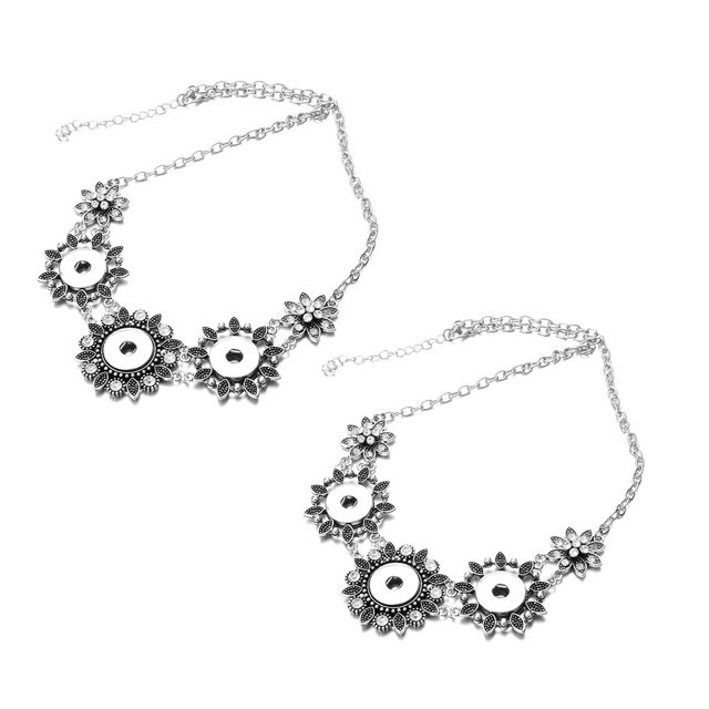 sweethay Collar de aleación de 2 piezas, reemplazo portátil, bonita bola de cristal, colgante DIY, joyería colgante antioxidante galvanizada Ropa, zapatos y accesorios Miscelánea Flor