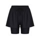 thumbnail image 3 of Ceisia Men's Fake Two Piece Double Layer Quick Dry Breathable Sports Fitness Shorts Cropped Training Pants Black Size-L Gifts, 3 of 6