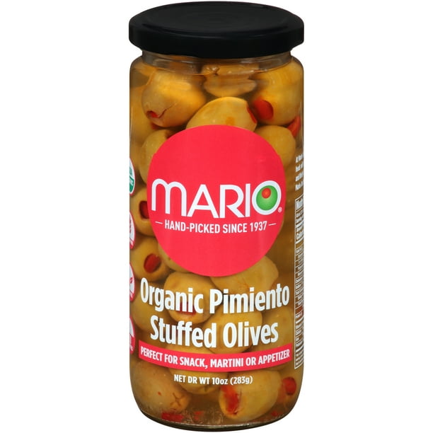 MarioÂ® Organic Pimiento Stuffed Olives 10 oz. Jar