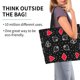 thumbnail image 2 of Disketp Card Suits Bolsa Tote Estampada para Mujer, Bolso de Hombro y de Mano para Compras y Viajes, 2 of 8
