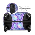 thumbnail image 2 of Rateoe Blue Skull Daisy Printed Luggage Cover, Suitcase Protector Fits 18-32 Inch Luggage-X-Large, 2 of 7