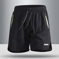 thumbnail image 4 of Sheghy Athletic Shorts 100%Cotton Men's Solid Color Casual Sports Elastic Waist Drawstring Pocket Shorts, 4 of 9