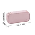 thumbnail image 3 of AuroraX Aesthetic Pencil Case,Japanese and Korean Style,Cute Pink Pencil Pouch,Pen Bag, 3 of 5