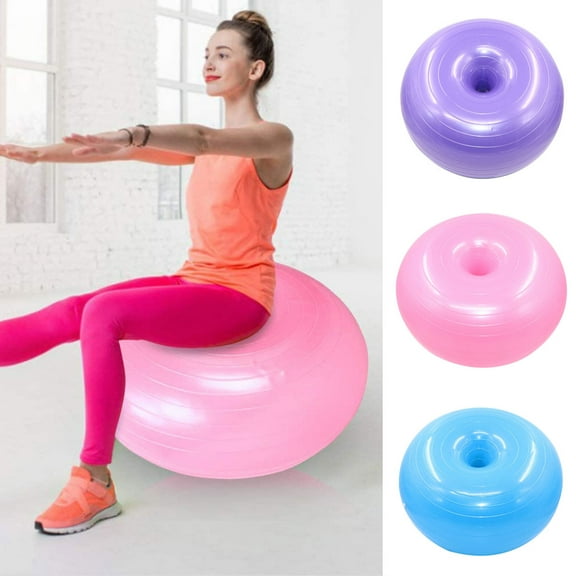 Cheers.US Donut Gym Exercise Workout Core Training Fitness Pilates Inflatable Balance Yoga Ball Stability Ball Balance Training in Gym, Office